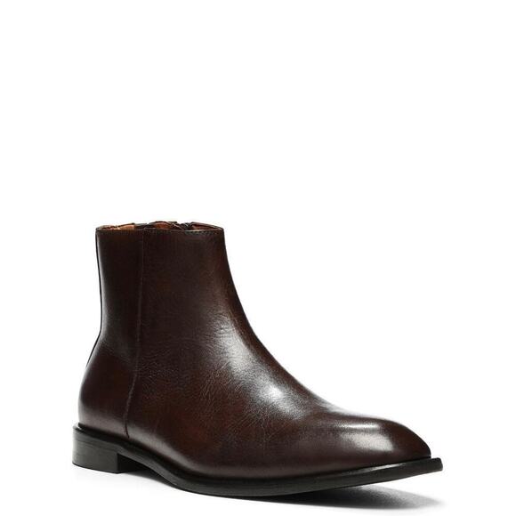 DONALD‎ PLINER RYAN LEATHER MEMORY FAOM BOOTS IN CAPPUCCINO NWOB MEN'S SIZE 8 - Picture 2 of 15